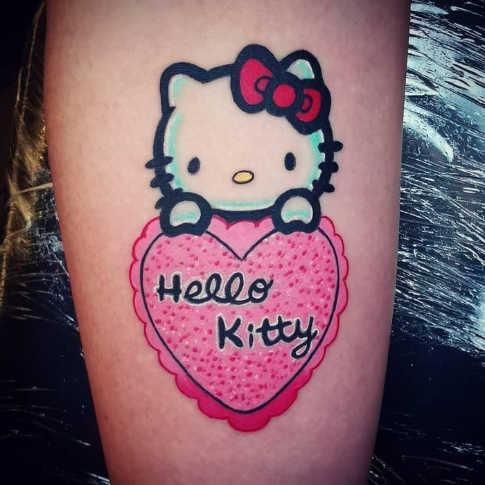 Hình xăm hello kitty đẹp mê mẫn