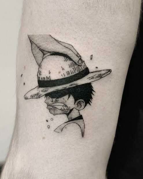 hình xăm Luffy là cam kết sống vì đam mê