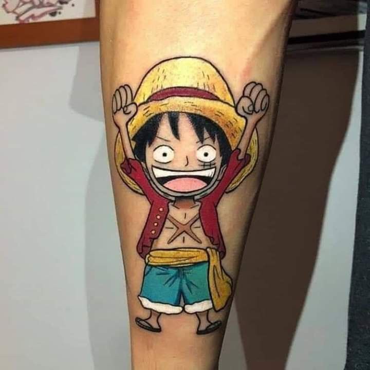 hình xăm Luffy là quyết tâm vượt qua thử thách