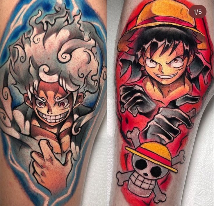 hình xăm Luffy thể hiện tình yêu tự do