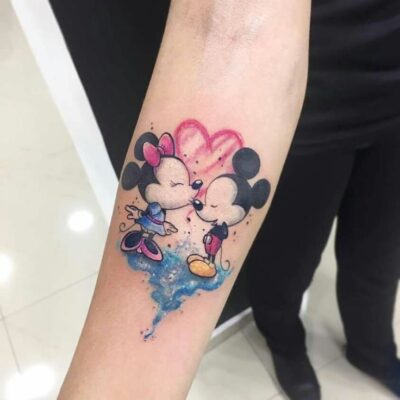 hình xăm chuột mickey siêu cute